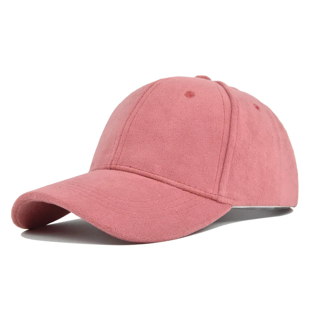 Retro Baseballpet Suede Verstelbaar Snapback