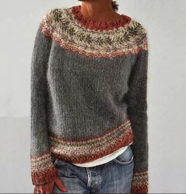 Ferna - Warme Vintage Wintertrui voor Dames - Mode Vibes