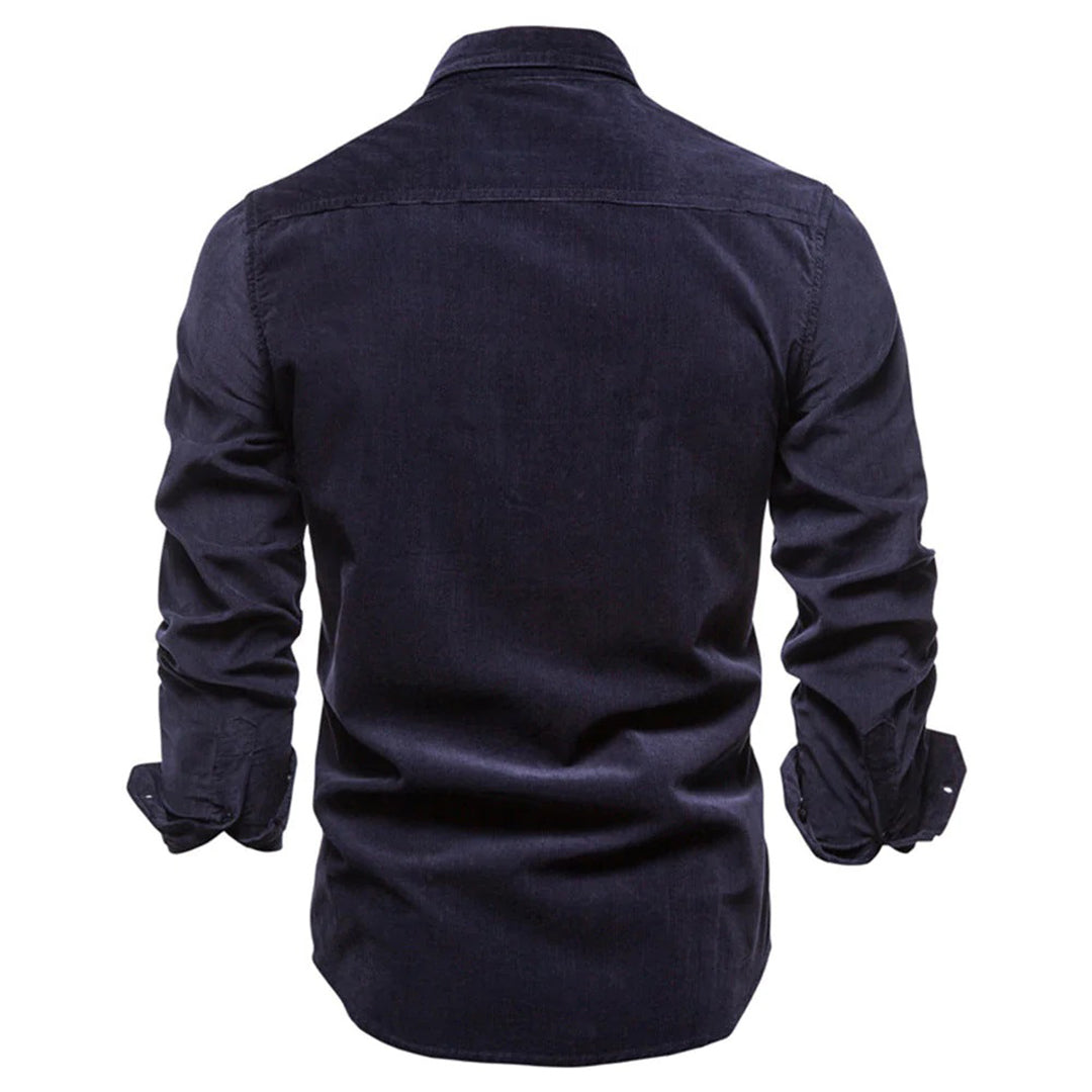Heren Overhemd Corduroy Ribfluwelen Stof - Mode Vibes