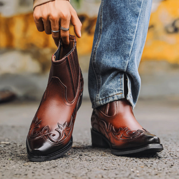 Leren Cowboylaarzen voor Heren – Authentieke Westernstijl