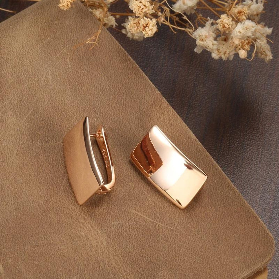 Roségouden Oorbellen voor Vrouw met Elegant Design - Mode Vibes