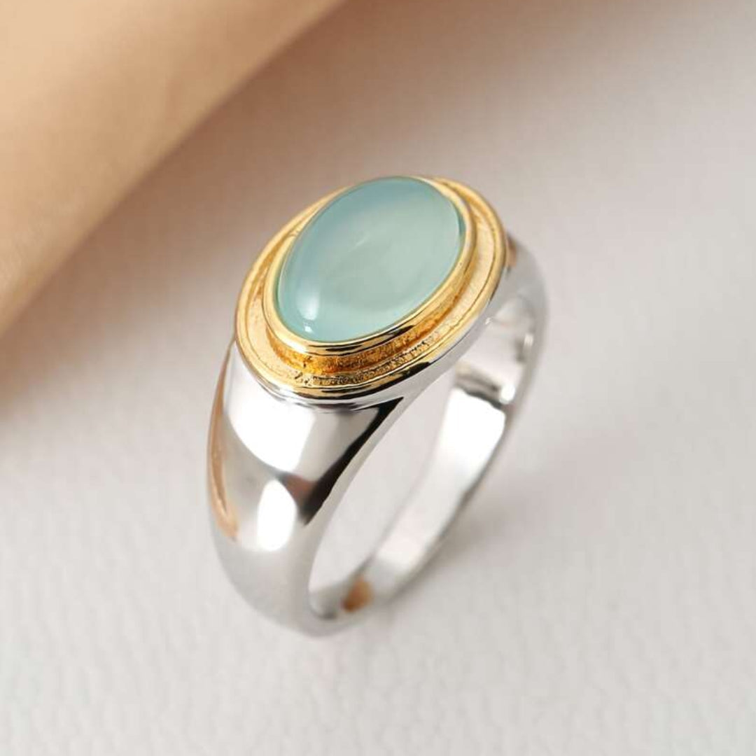 Vintage Smaragd Ring met Groene Steen dames - Mode Vibes