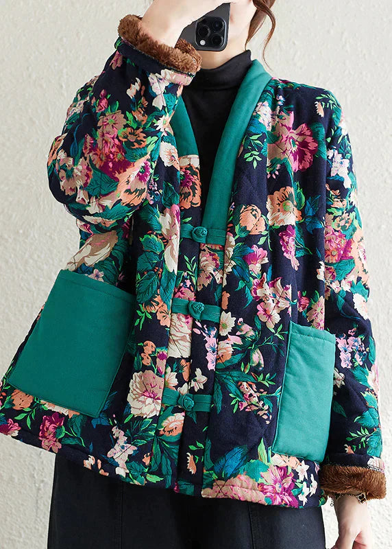 Jas met Katoenen Vulling Boho Print Dames - Mode Vibes