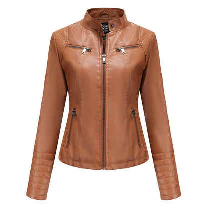 Leren Dames Jas Stoer Elegant Model