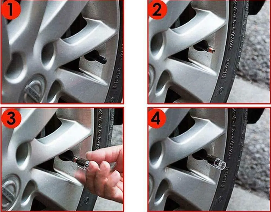 Verlichte Ventieldoppen Set van 4 GlowRims