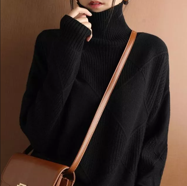 VeraLux Losse Coltrui Cardigan – Stijlvolle en Comfortabele Gebreide Trui