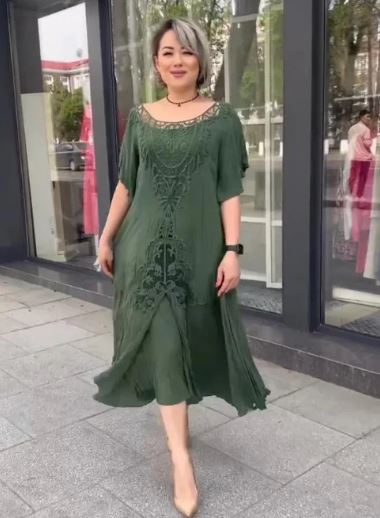 Luxe Jurk Layla Zomerjurk Vrouwelijk Model
