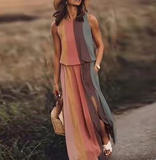 Zomerse Maxi Jurk Vrouwen Lange Jurk