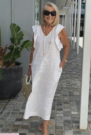 Casual Jurk van Katoen en Linnen Zomerjurk Vrouw - Mode Vibes
