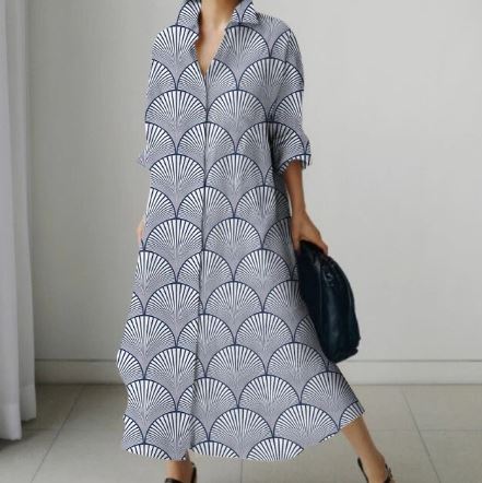 Damesjurk Bloemenprint Zomerjurk Vrouwenjurk - Mode Vibes