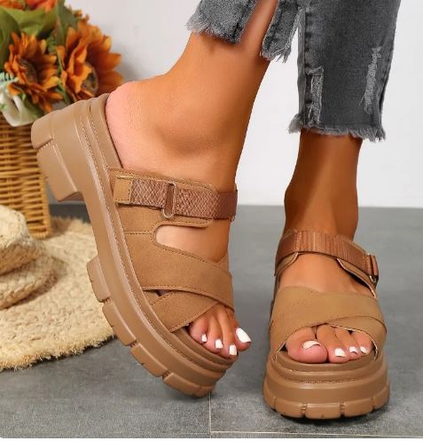 Velanora - Orthopedische Mode-Keilsandalen
