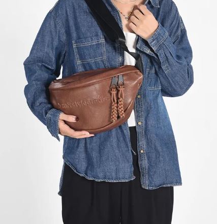 Leren Borstzak voor Mannen Vintage Stijl - Mode Vibes