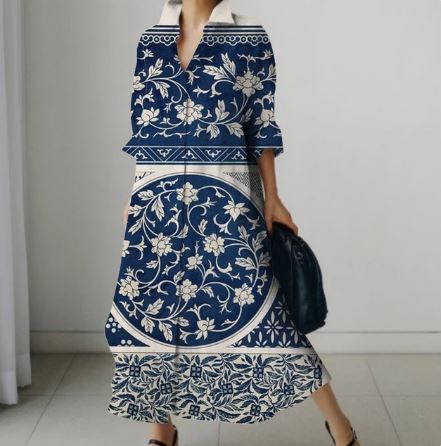 Damesjurk Bloemenprint Zomerjurk voor Vrouw - Mode Vibes