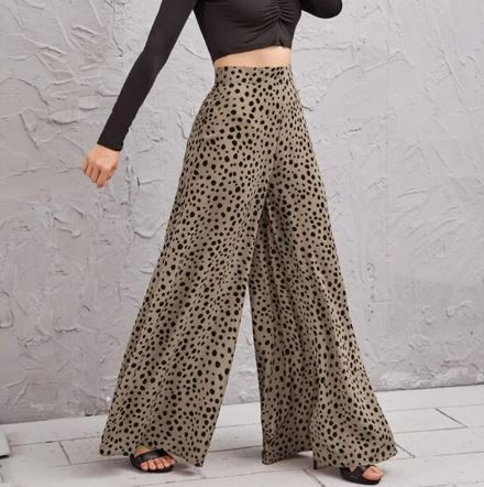 Damesbroek Hoge Taille Comfortabele Fit - Mode Vibes