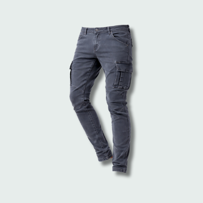 Heren Jeans Slim Fit Cargo Stijl Zijzakken - Mode Vibes