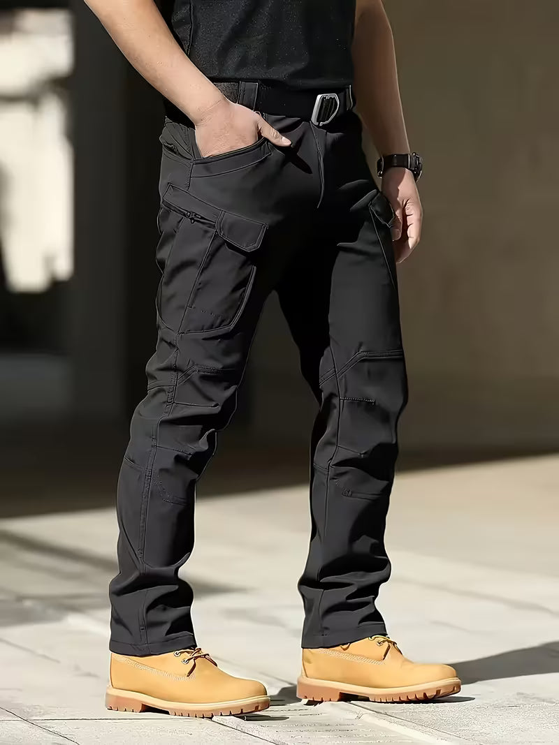 Rekbaar Cargo Broek Met Veel Zakken - Mode Vibes