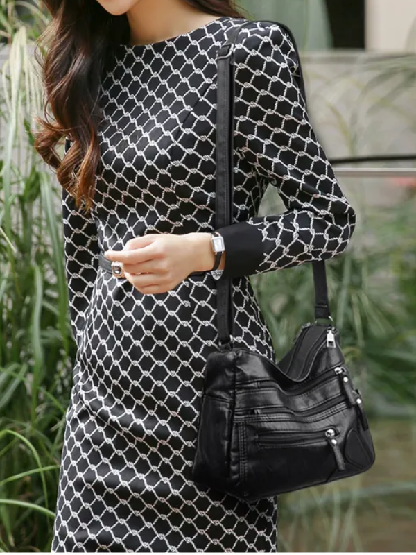 Messenger Tas Vintage Leer Carly Stijl