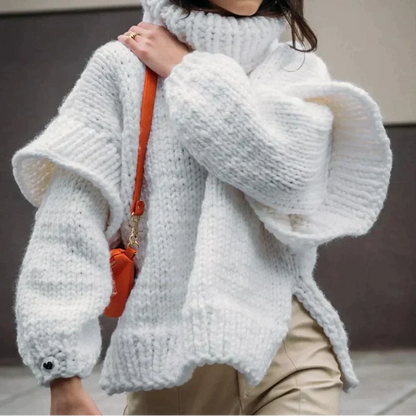 Dames Gebreide Trui Oversized Chunky Warme Wintertrui