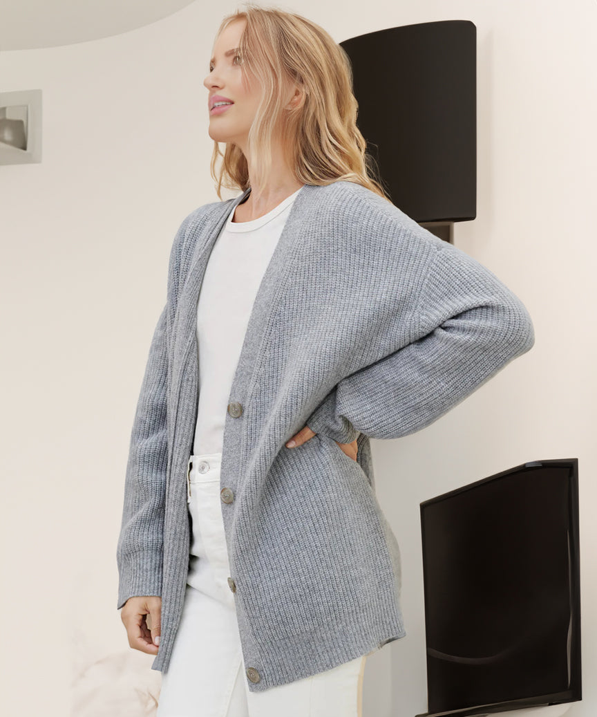 Kasjmier Vest Zacht Warme Cocoon Jas