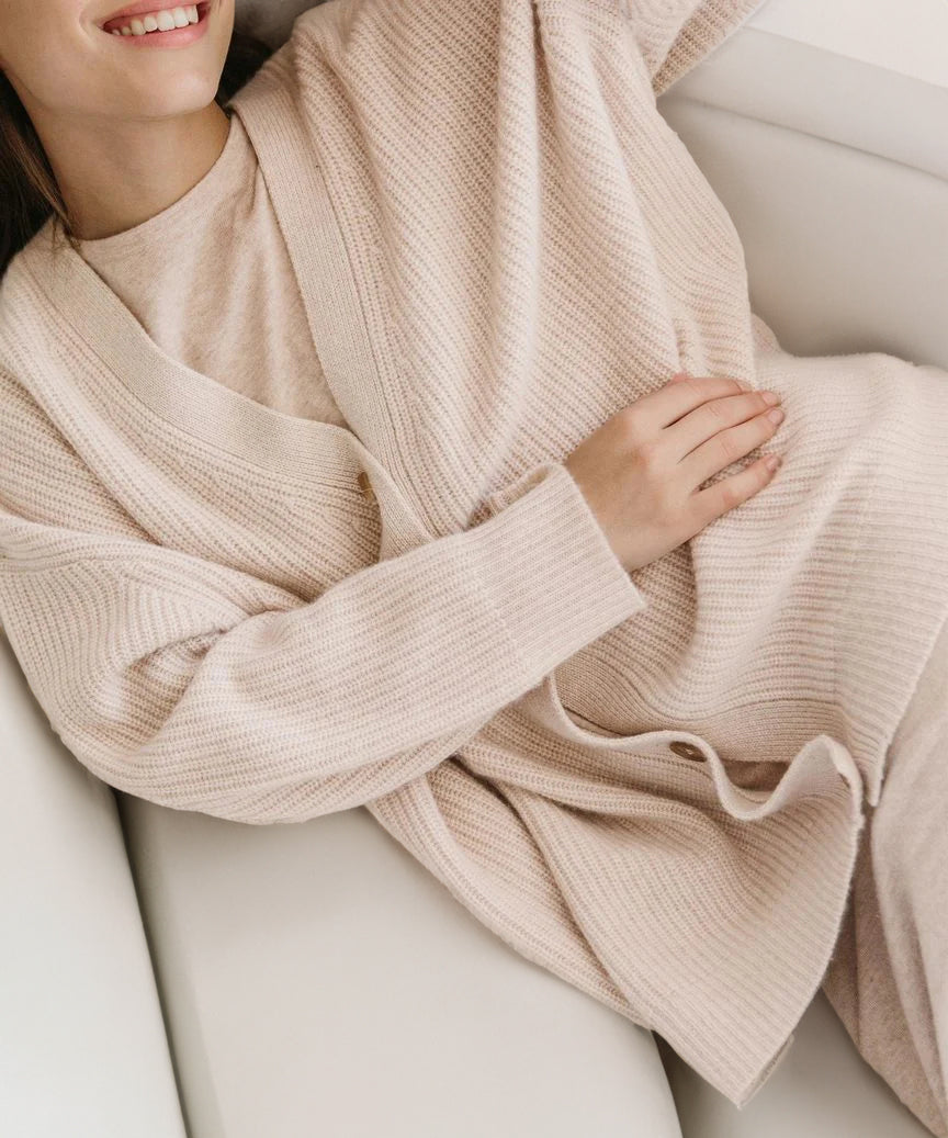 Kasjmier Vest Zacht Warme Cocoon Jas
