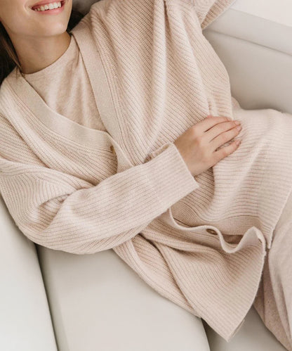 Kasjmier Vest Zacht Warme Cocoon Jas