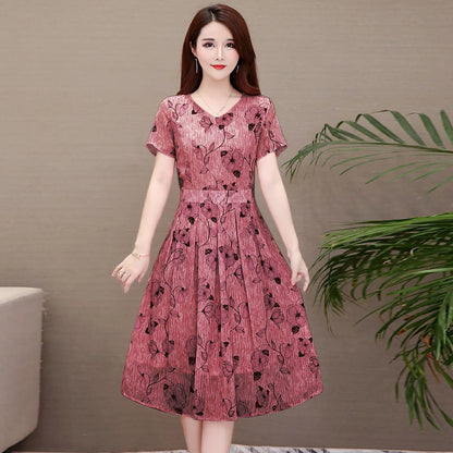 Voel je prachtig in onze Bloemenjurk van Eleganza
