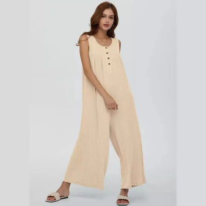Zomerse Nieuwe Pocket Jumpsuit voor Dames