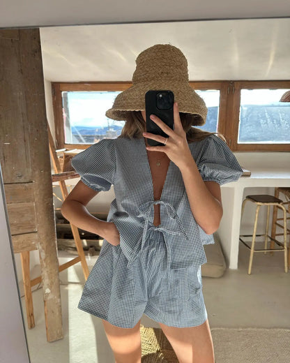 ModaLuxe Zomerse Ruitjes Outfit