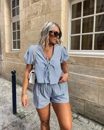 ModaLuxe Zomerse Ruitjes Outfit