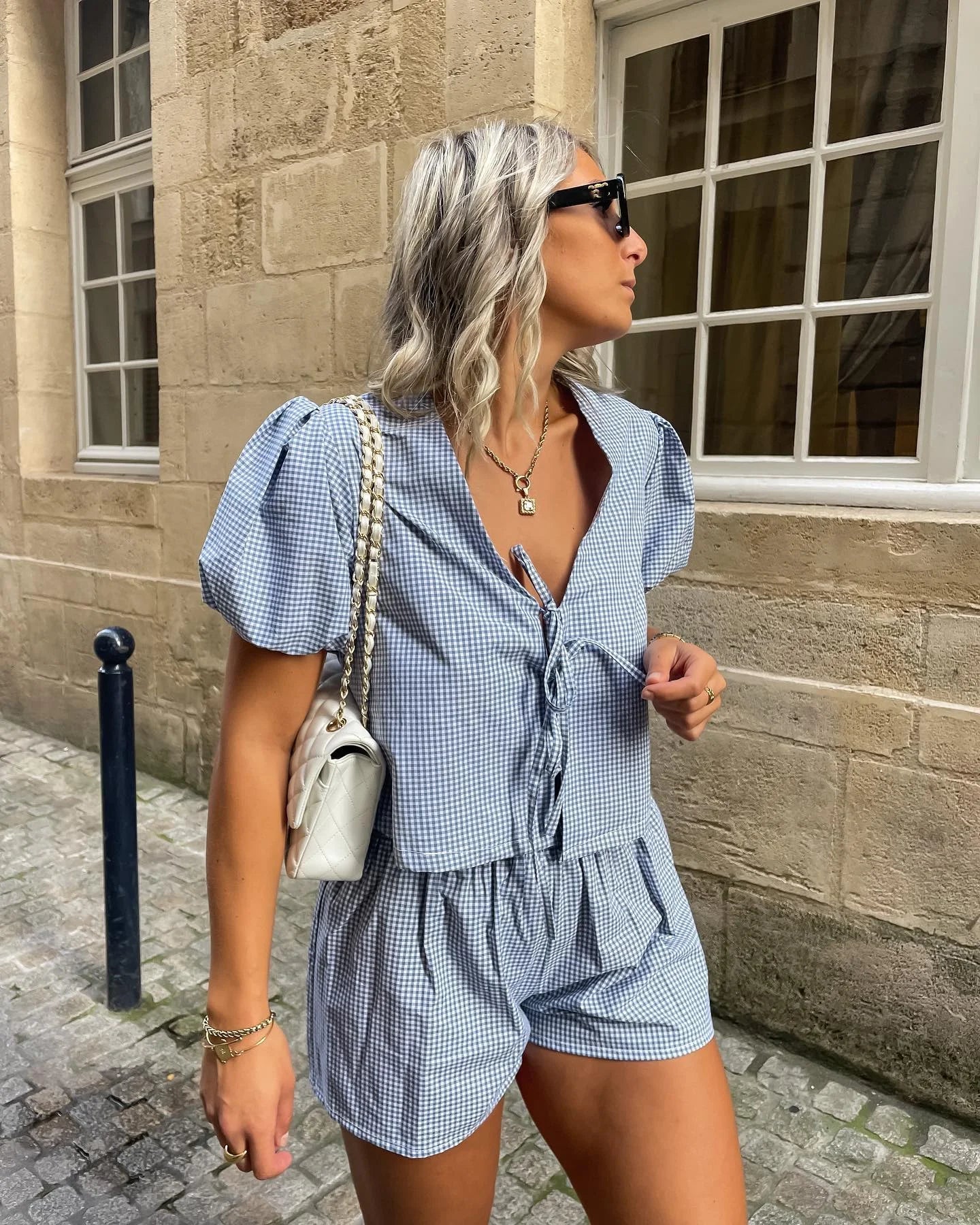 ModaLuxe Zomerse Ruitjes Outfit