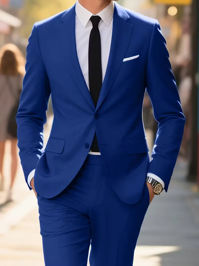 Casual blazer met dubbele knoopsluiting