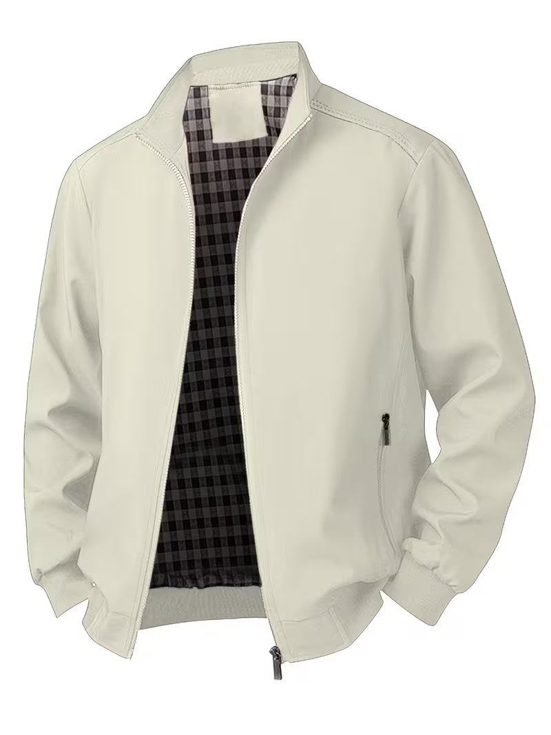 Bomberjack met Rechtopstaande Kraag Casual Stijl - Mode Vibes