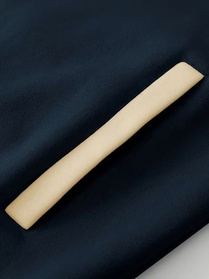 Casual jas met color-block ontwerp en baseball kraag