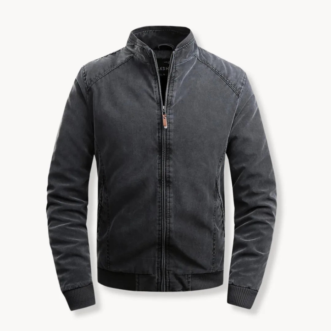 Hugo | Casual Herenjas met Opstaande Kraag en Rits - Mode Vibes