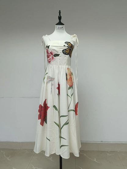 Elegante Witte Zomerjurk voor Dames
