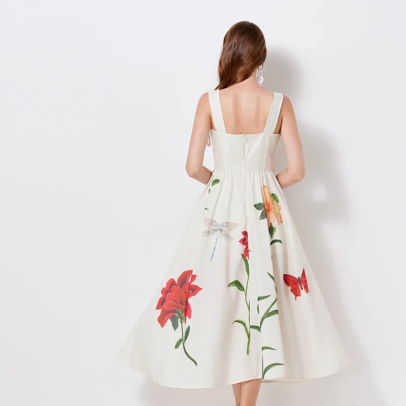 Elegante Witte Zomerjurk voor Dames