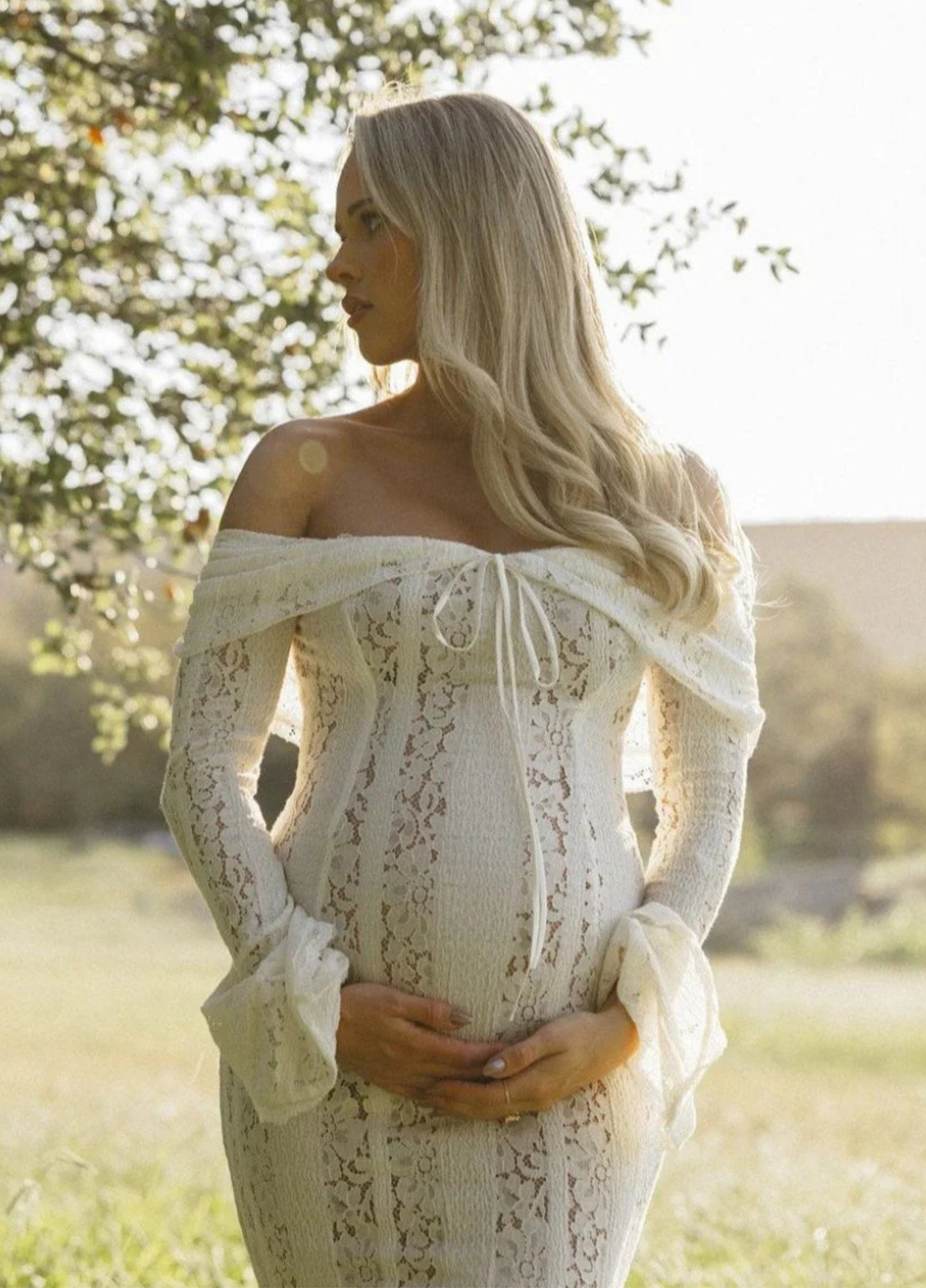 Celeste | Elegante Kanten Lange Jurk Dames Maxi Jurk 4