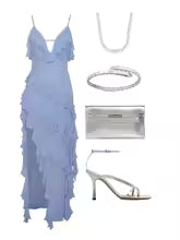 Celestina Dames Feestjurk | Asymmetrische Zoom, Speelse Ruches 3