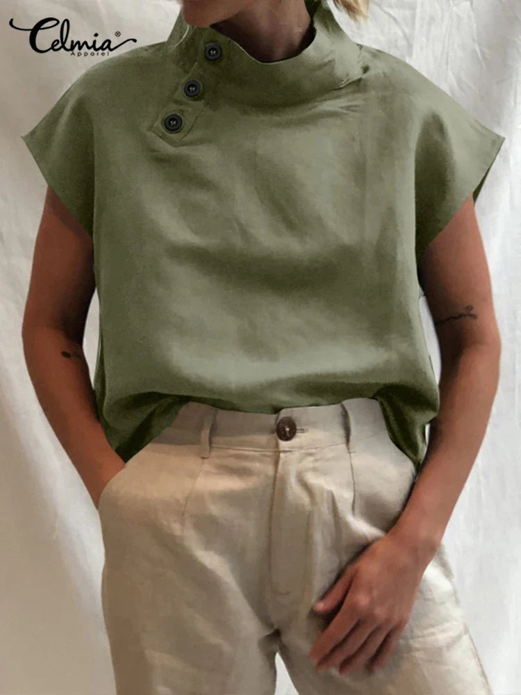 Zomerstijl met Lunariya's Katoenen Linnen Blouse