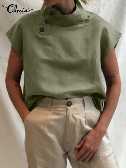 Zomerstijl met Lunariya's Katoenen Linnen Blouse