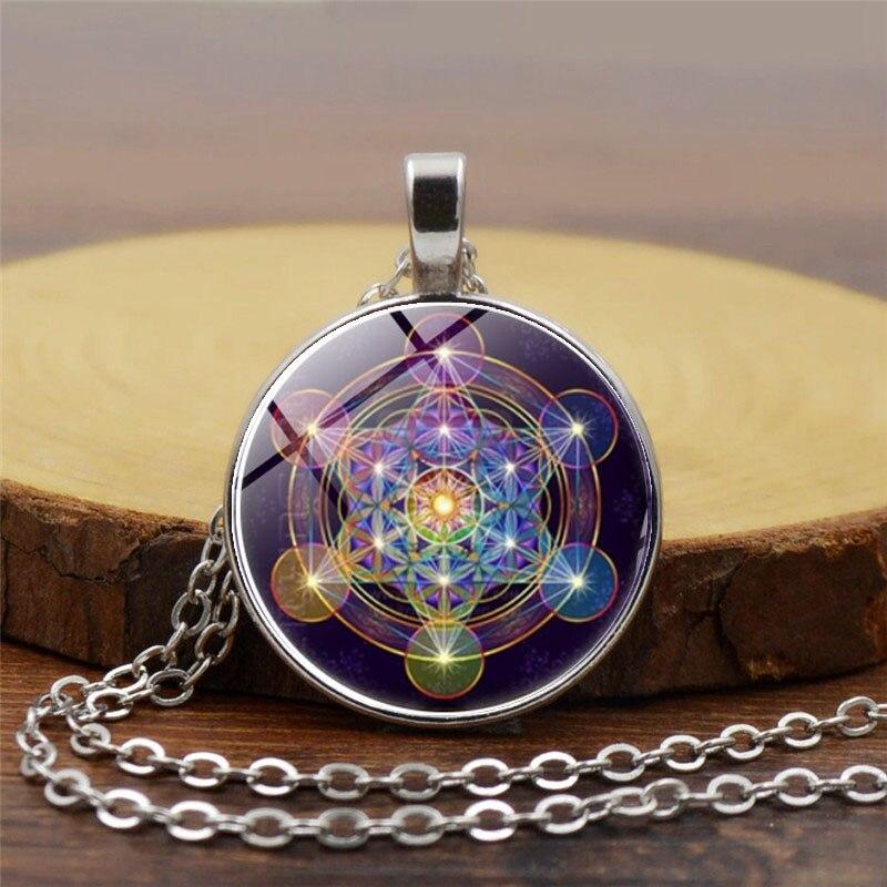 Chakra Hangertje Metatron Kubus Edelsteen Sieraden - Mode Vibes