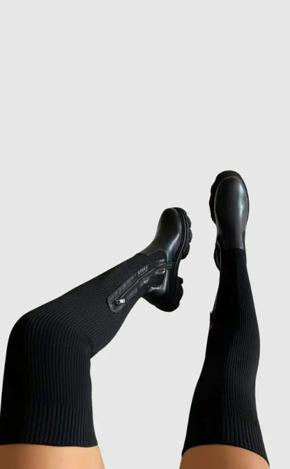 Stretch Laars Brede PasComfortabele Laars