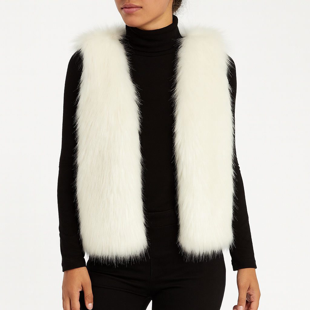 Dames Bodywarmer Kunstbontlook Luxe Warm