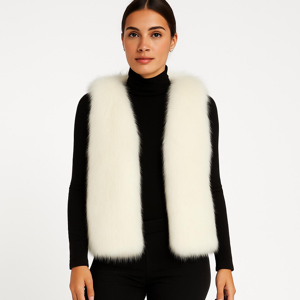 Dames Bodywarmer Kunstbontlook Luxe Warm