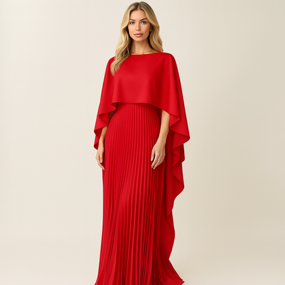 Luxe Jurk Maxi Elegante Vleermuismouwen