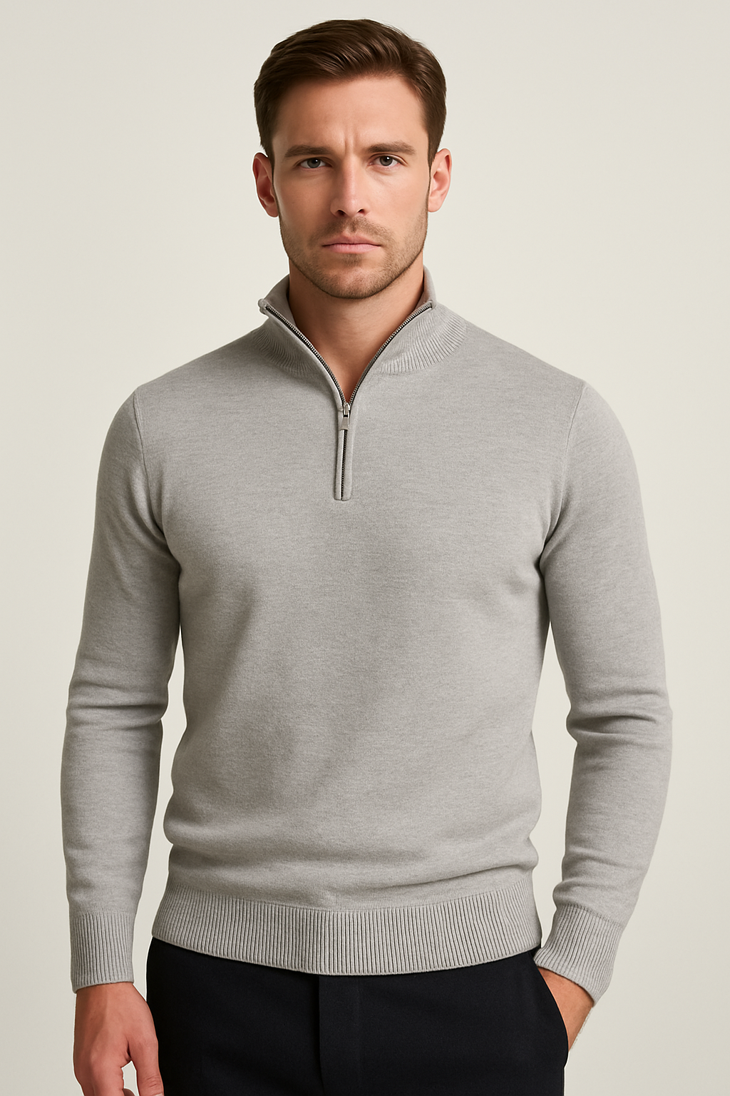 Romano DeLuca Trui Fijngebreid Slim Fit Elegant Design - Mode Vibes