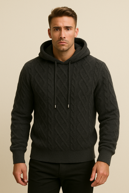 Fleece Sweater Zacht Warm Lichtgrijs Zwart Bruin - Mode Vibes