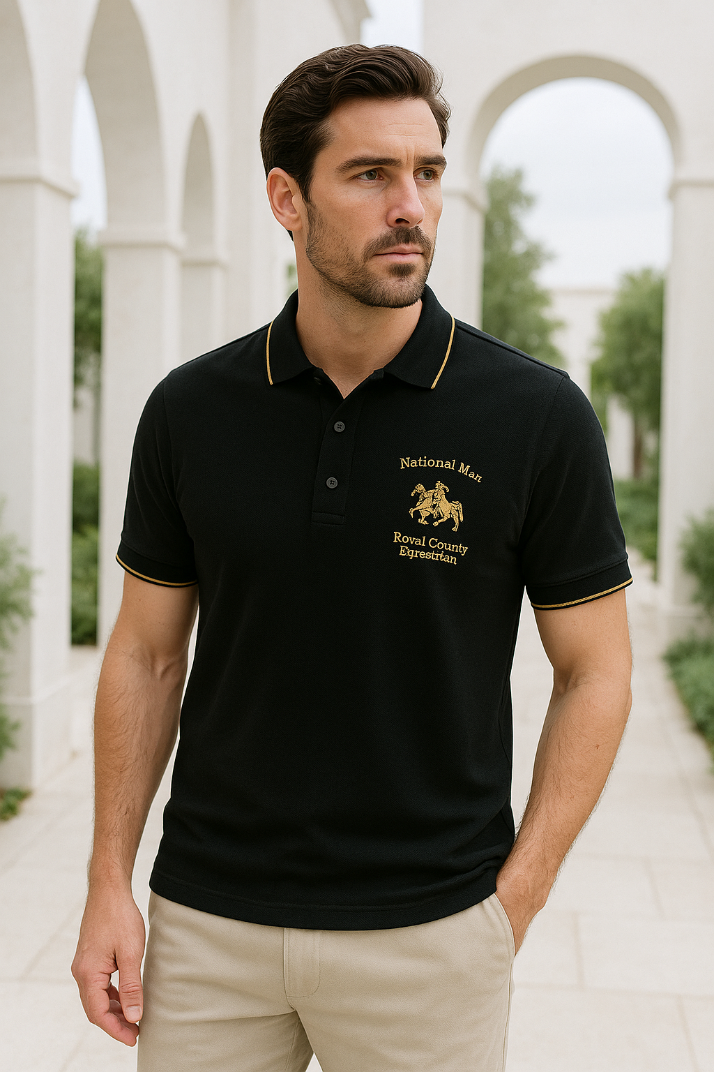 Mannen Polo Herenpolo Stijlvol Met Borduursel - Mode Vibes