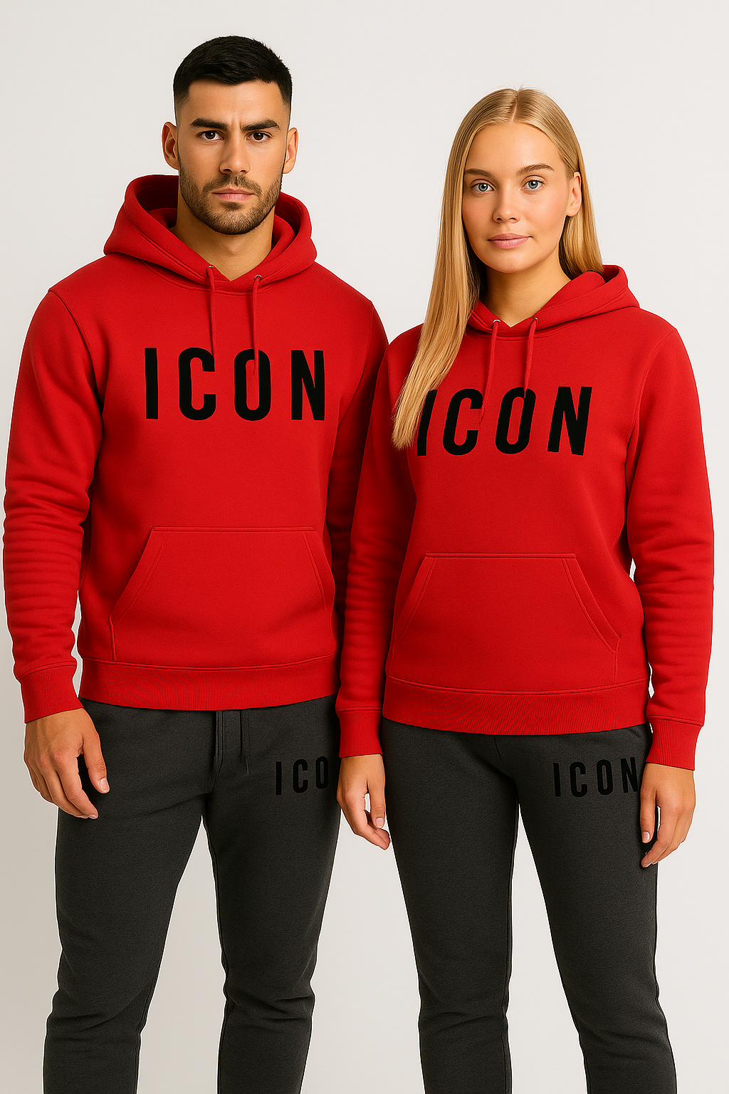 Unisex Winter Hoodie Set Luxe Warme Sweatshirt