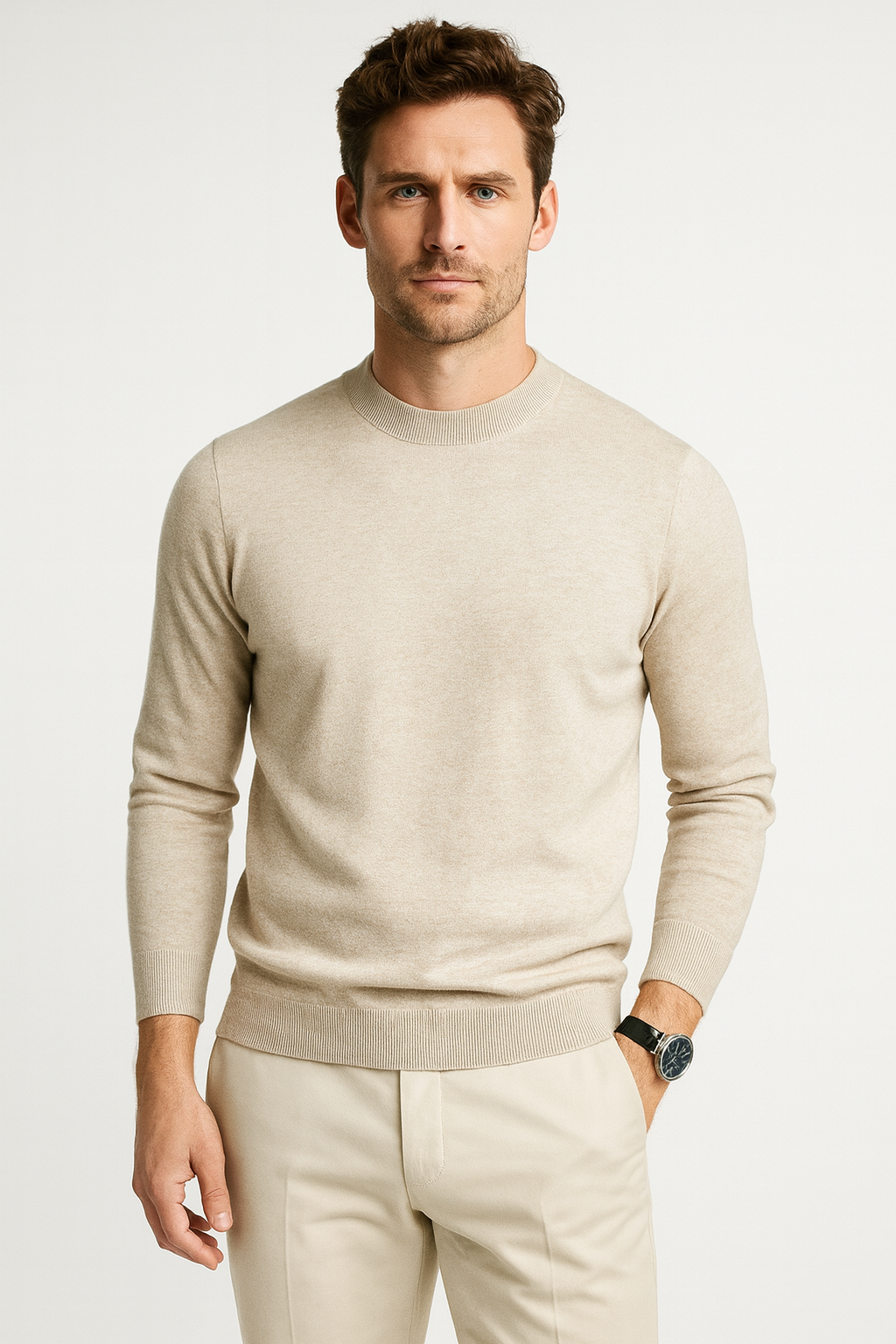Luxe Heren Pullover Casual Stijl Giovanni Martel